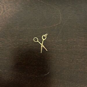Vintage 9ct Gold Tiny Scissor Charm